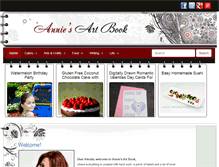 Tablet Screenshot of anniesartbook.com